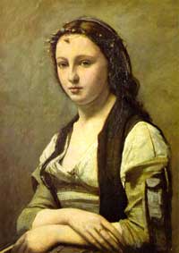 Corot Jean-Baptiste Camille - Die Frau mit der Perle