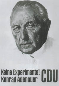 Keine Experimente! Konrad Adenauer CDU