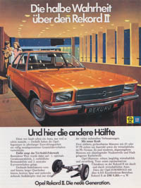 Opel Rekord II. Die neie Generation.