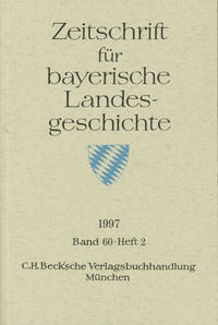  - Zeitschrift für  bayerische Landesgeschichte