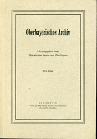  - Oberbayerisches Archiv - Band 104 - 1979